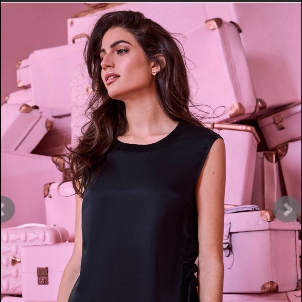 Nwt Ted Baker Ruched Side Sleepless Top